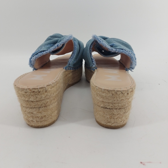 Manebí San Francisco Denim Wedge Slide - Picture 4 of 8